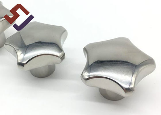 Cinq bâti aigu de précision d'acier inoxydable des boutons 1,4308 de main d'étoile