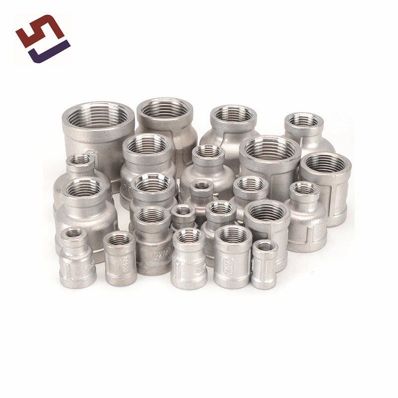 Partie de coulée de précision personnalisée filetée vissée 45 90 degré 304 316 Elbows en acier inoxydable raccords de tuyaux